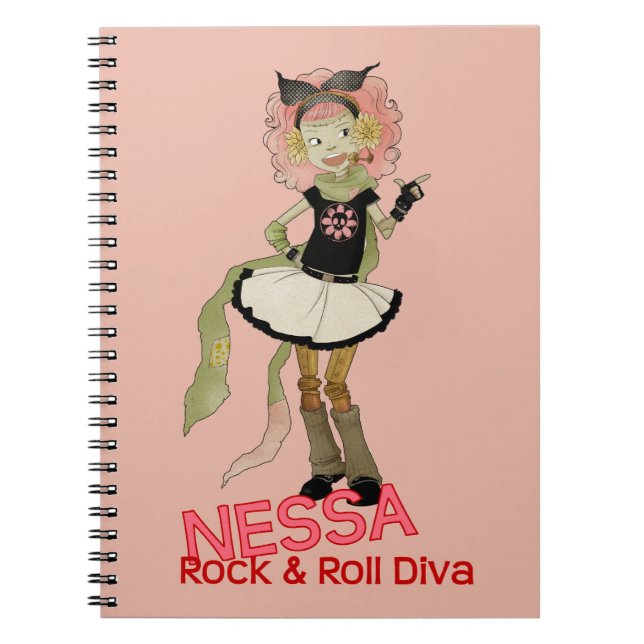 4 Little Monsters - Nessa Notebook (Front)