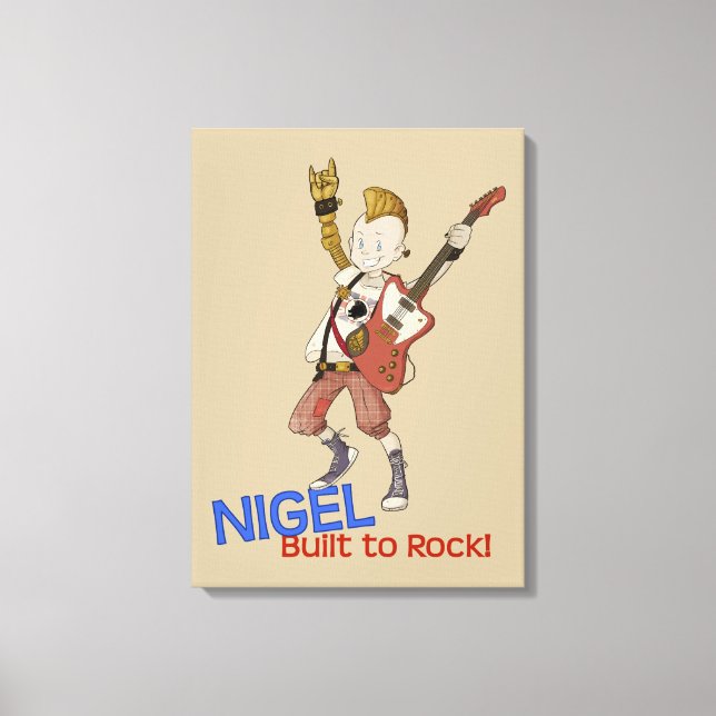 4 Little Monsters - Nigel Canvas Print (Front)