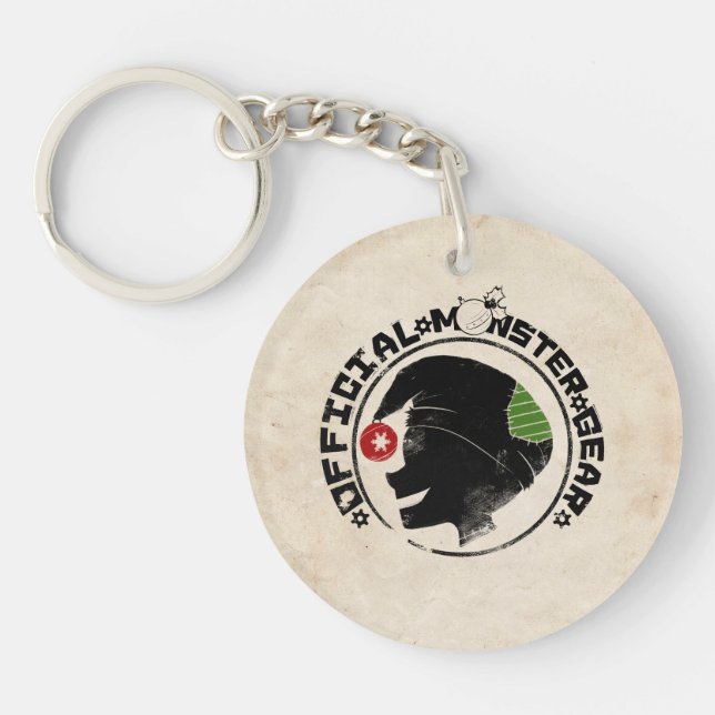 4 Little Monsters - Nigel Holiday Logo 2 Key Ring (Front)
