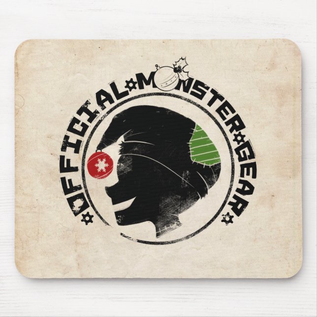 4 Little Monsters - Nigel Holiday Logo 2 Mouse Pad (Front)