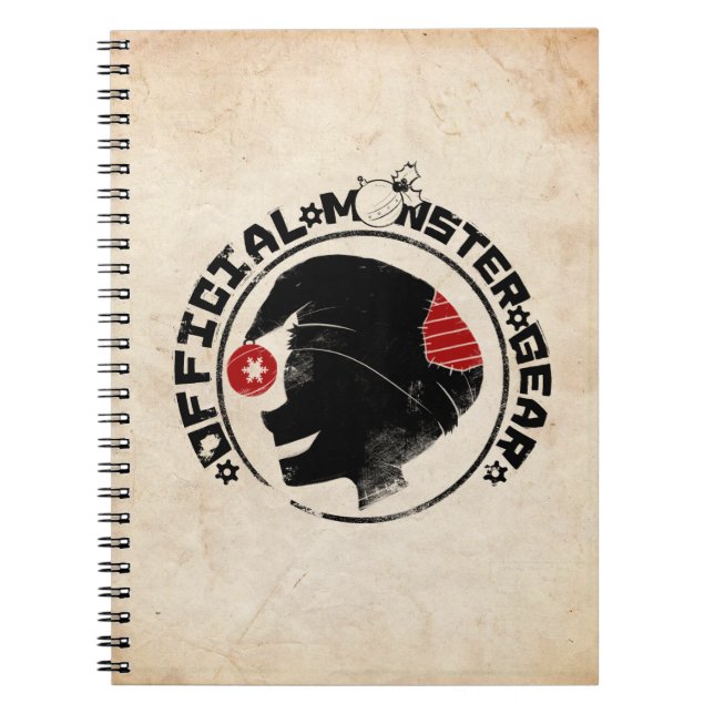 4 Little Monsters - Nigel Holiday Logo Spiral Notebook (Front)