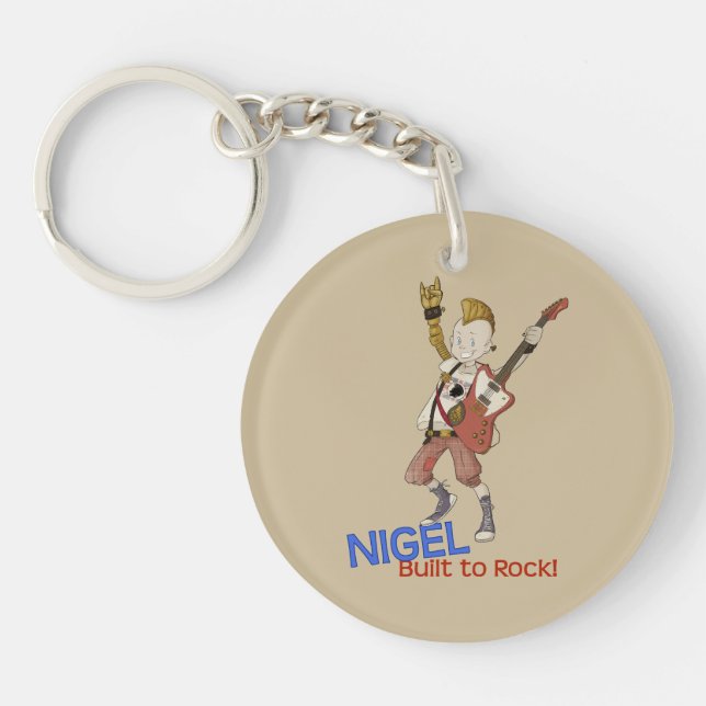 4 Little Monsters - Nigel Key Ring (Front)