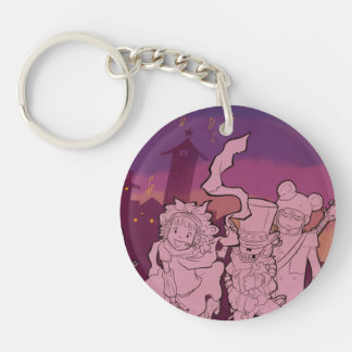 4 Little Monsters - Night Music Key Ring