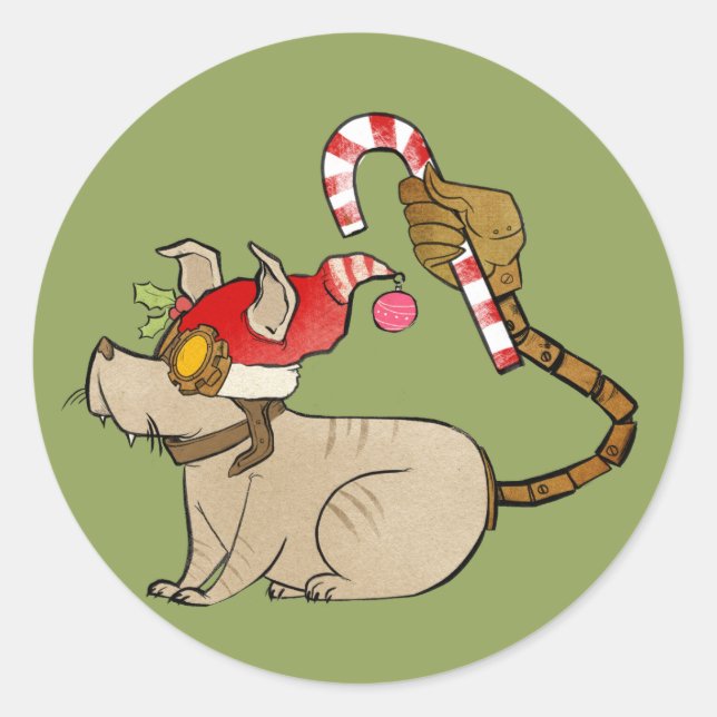 4 Little Monsters - Tesla Holiday Logo Classic Round Sticker (Front)