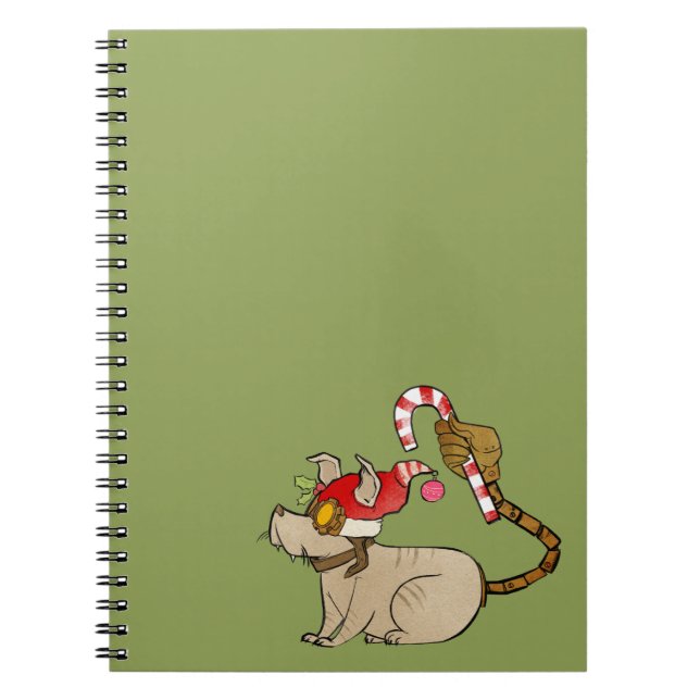 4 Little Monsters - Tesla Holiday Logo Spiral Notebook (Front)