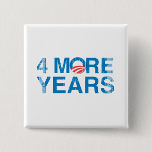4-MORE-YEARS-OF-OBAMA Vintage.png 15 Cm Square Badge