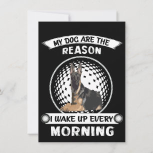 4 My Dogs Are The Reason I Wake Up Every Morning Invitation