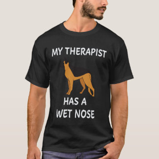 4 My Therapist Has A Wet Nose German Shepherd T-Shirt