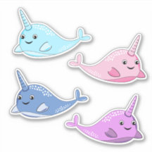 4 Narwhal Vinyl Sticker