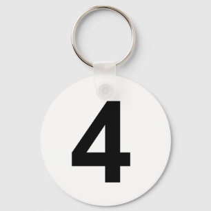 4 - number four key ring