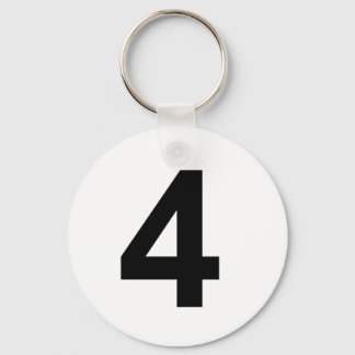 4 - number four key ring
