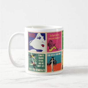 #4 (of 4) VOTE vintage propaganda 10 meme mug