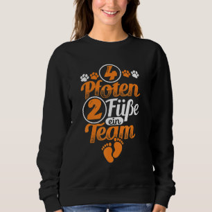 4 Paws 2 Feet A Team Dog Holder Dog Motif Sweatshirt