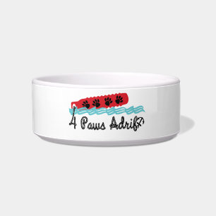 4 Paws Adrift Medium Ceramic Pet Bowl
