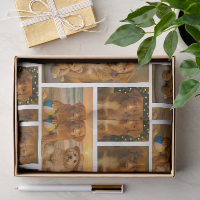 4 Personalized Photo Collage Tissue Paper (Gift)