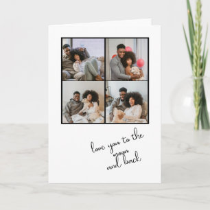 4 Photo and Text Personalised Card