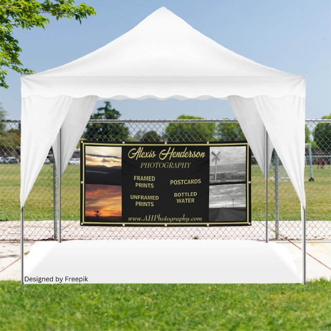 4 Photo Available Products booth Tent Banner (Creator Uploaded)