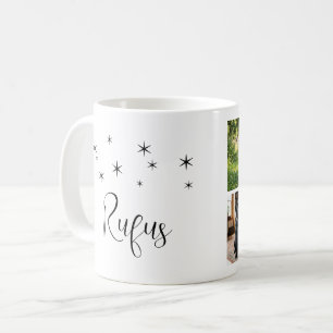 4 Photo Collage and Text Personalised Template Coffee Mug