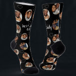 4 Photo Collage Best Daddy Ever Socks<br><div class="desc">4 Photo Collage Template Make Your Own Fun pair of socks - featuring the words 'Best Daddy Ever' perfect for fathers day or any day to show how much you love your father - socks from Ricaso - With scattered love heart details - available in different colours in store</div>