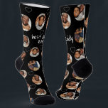 4 Photo Collage Best Daddy Ever Socks<br><div class="desc">4 Photo Collage Template Make Your Own Fun pair of socks - featuring the words 'Best Daddy Ever' perfect for fathers day or any day to show how much you love your father - socks from Ricaso - With scattered love heart details - available in different colours in store</div>