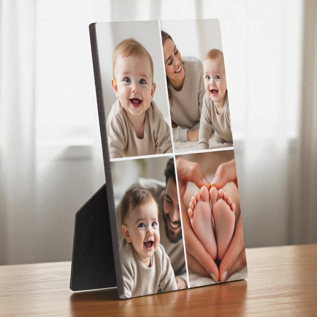 4 Photo Collage Cute Baby Picture Instagram Plaque (Creator Uploaded)