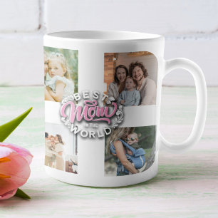 4 Photo Collage Family Memory Mother's Day Coffee Mug