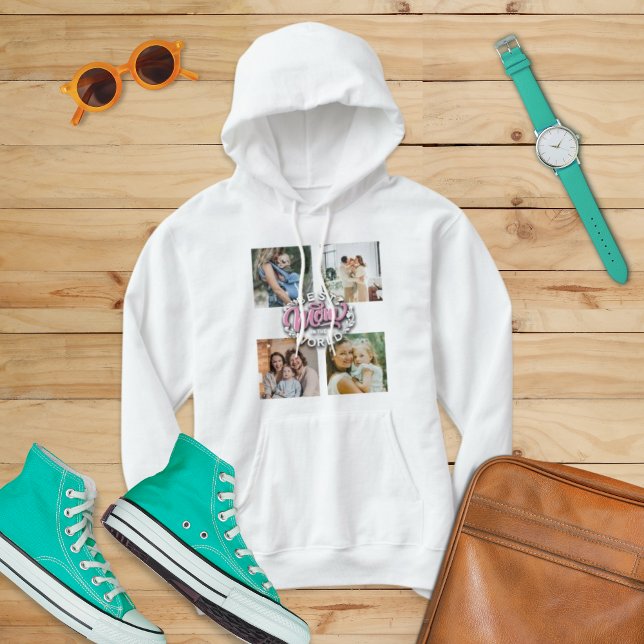 4 Photo Collage Family Memory Mother's Day Hoodie (Creator Uploaded)