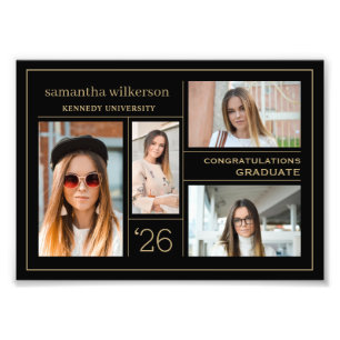4 Photo Collage Graduation Photo Enlargement