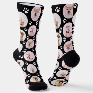 4 Photo Collage Make Your Own Fun Dog Socks
