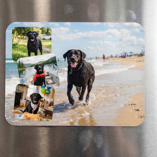 4 Photo Collage Personalised Custom Magnet