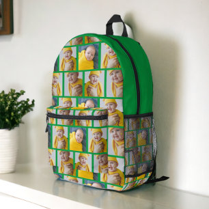 4 Photo Collage Template Make Your Own Fun Printed Backpack