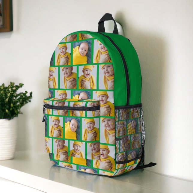 4 Photo Collage Template Make Your Own Fun Printed Backpack (4 Photo Collage Template Make Your Own Fun Printed Backpack from Ricaso. Add your own photographs)