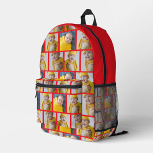 4 Photo Collage Template Make Your Own Fun Printed Backpack