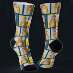 4 Photo Collage Template Make Your Own Fun Socks<br><div class="desc">4 Photo Collage Template Make Your Own Fun pair of socks from Ricaso</div>