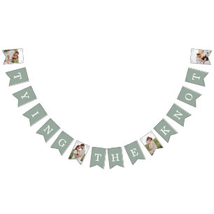 4 Photo Engagement Party Eucalyptus Bunting Flags