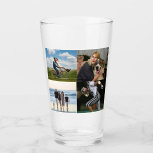 4 Photo Family Collage Glass