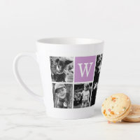 4 Photo Gallery and Purple Monogram