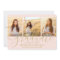 4 Photo Graduation Collage Blush Pink Gold Script