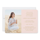 4 Photo Graduation Collage Script Blush Pink Gold