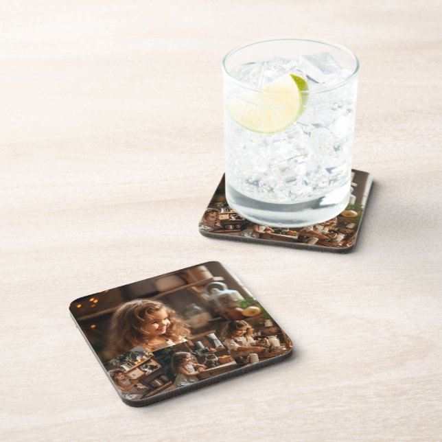 4 photo Image holder Coaster (Right Side)