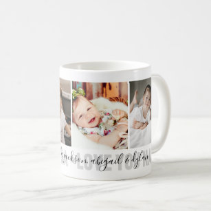 4-Photo Love You Nana Grandchildren's Names Coffee Mug