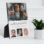 4-Photo Love You So Much Grandpa/Other Tabletop Plaque<br><div class="desc">Modern tabletop plaque for grandfathers, featuring 4 photos with the word, 'Grandpa' (or 'Grampa', 'Gramps', 'Grampy', or any other name/nickname) overlaid with the personal message of your choice and the name/s of the child or children. If you need any help customising this, please message me using the button below and...</div>