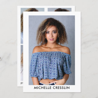 4 Photo Model Actor Comp Zed Card 5x7