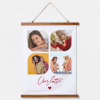 4 Photo Modern Trendy Simple Personalised Name