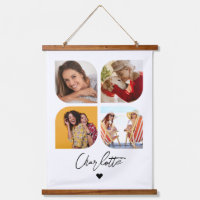 4 Photo Modern Trendy Simple Personalised Name