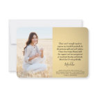 4 Photo New Address Modern Black & Gold Graduation