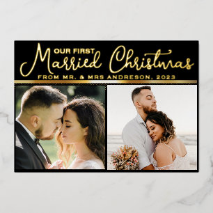 4 Photo Newlyweds 1st Married Christmas Script 