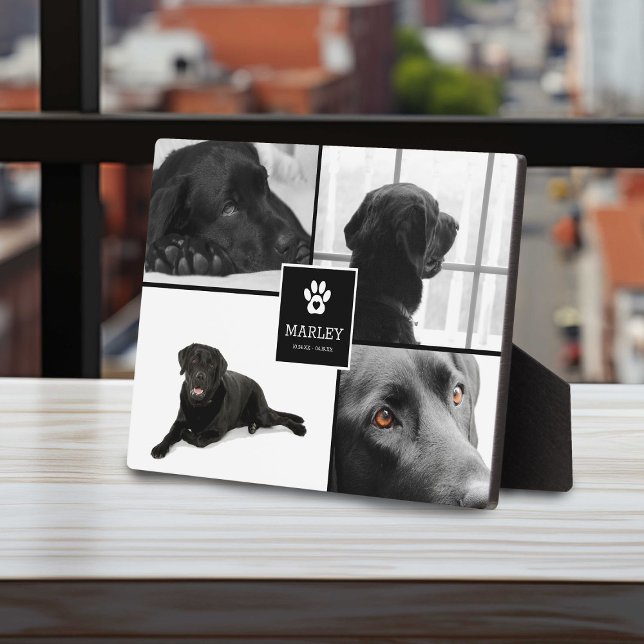 4 Photo Pet Memorial | Remembrance Keepsake Plaque (Creator Uploaded)