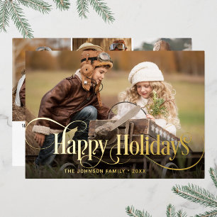 4 PHOTO Simply Elegant Sparkle Christmas Gold