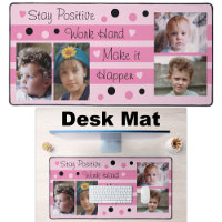 4 photo stay positive pink and black